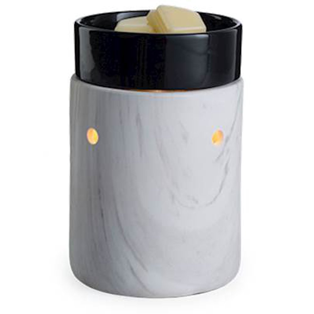 White Marble Illumination Fragrance Warmer by Candle Warmers Etc