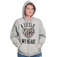 thumbnail image 5 of Pizza Piece Of Heart Valentines Day Zip Hoodie Sweatshirt Women Brisco Brands S, 5 of 6