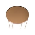 thumbnail image 2 of ��rb SPACE Ritz Tall - Side table - round - mirror - rose gold base, 2 of 4