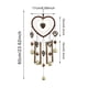 thumbnail image 3 of Campanas De Viento Con Forma De Corazón Para Amantes De La Jardinería. Campanas De Viento Para Interior Y Exterior. Campanas De Viento Con Forma De Corazón Para El Hogar. Regalos Para Mamás. Balcón., 3 of 6