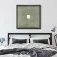 thumbnail image 3 of IDEA4WALL Framed Canvas Print Wall Art Square Maze Abstract Geometric Pattern Illustrations Modern Art Wall Decorative Artwork Relax/Calm Comtenporary for Rooms - 16"x16" BLACK, 3 of 5