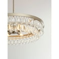 thumbnail image 5 of The Lighting Store Viviana Brushed Champagne Silver Finish Crystal 6-light Chandelier - 40, 5 of 5