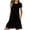 Black, variant on Womens Short Sleeve Sleepshirt Casual Round Neck Nightgowns Soft Comfy Pullover Tunics Nightdress Fashion Plain Spring Summer Night Dresses Relaxed Fit Mid-Thigh Length Sleep Dress with Pockets
