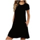 thumbnail image 1 of Vestido Largo de Manga Larga para las Mujeres Color Sólido Camisa de Noche de Ternera, Suelto Vestido de Sueño Casual para el Salón de Casa, 1 of 8