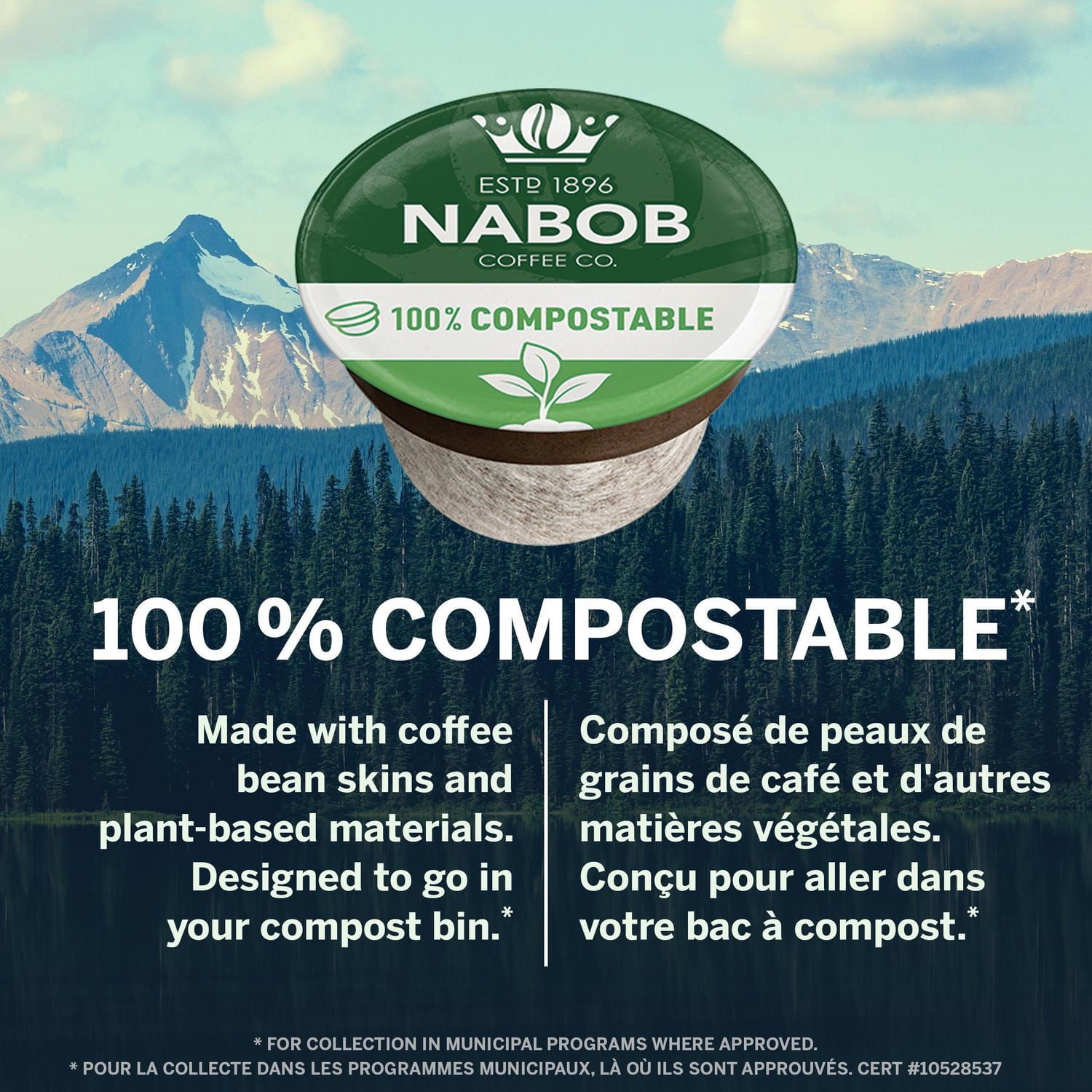 Nabob 1896 Tradition Coffee 100% Compostable Pods