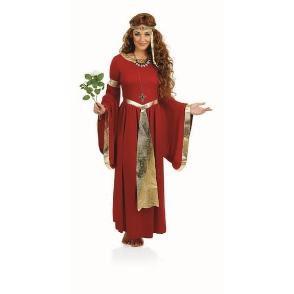 Fun Shack Womens Renaissance Princess Costume Medieval Lady Maiden Fancy Dress Halloween Red M