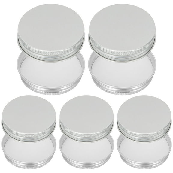 Supvox 50Pcs High Grade Aluminum Screw Bottle Lids Practical Reusable Jar Covers