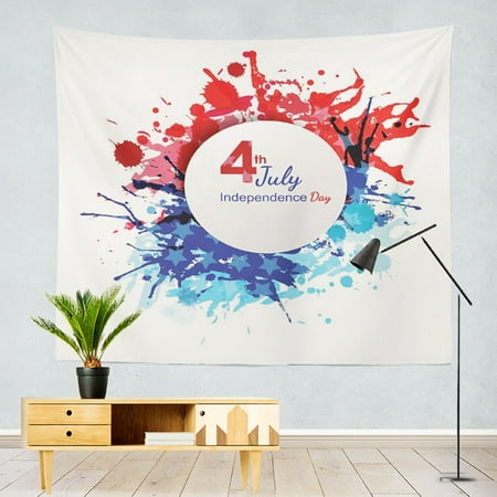 Image of Lloopyting Living Room Background Kids Room Decor Wall Decor Living Room American Flag Patriotic Photo Background Cloth Independence Day Party Decor Home Decor Room Decor 95*73Cm