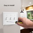 thumbnail image 4 of Tapa para interruptor de luz DEWENWILS Triple Toggle, color blanco, 2 unidades, 4 of 7