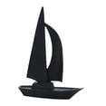 thumbnail image 2 of Escultura de velero minimalista de resina para el hogar, figura decorativa artística. Negro, 2 of 9