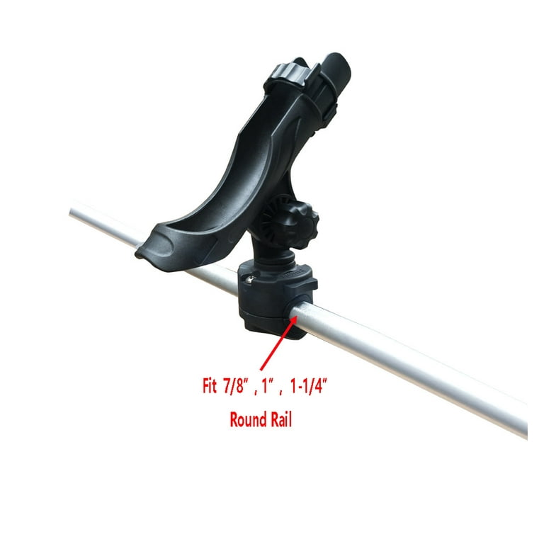 Brocraft Boat Rail Mount Rod Holder/Boat Clamp On Fishing Rod Holder for  Rail 7/8 To1-1/4