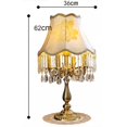 thumbnail image 2 of Nueva Lámpara De Mesa De Noche De Dormitorio De Estilo Americano, Sala De Estar De Cobre Puro For El Hogar, Lámpara De Mesa De Cristal De Dormitorio Principal De Gama Alta De Estilo Europeo, 2 of 8