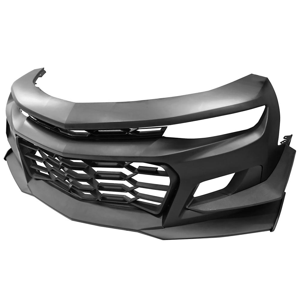 Ikon Motorsports Front Bumper Cover Compatible with 2019-2024 Chevy Camaro 1LE Style Front Bumper Conversion Guard Unpainted PP