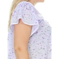 thumbnail image 6 of Ezi Women's Plus Cap Sleeve Floral Nightgown, 6 of 6