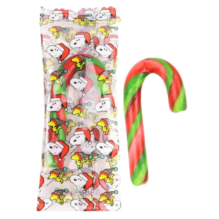 Mini Cherry Flavored Candy Canes, Individually Wrapped, 50 Count