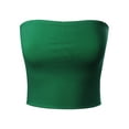 thumbnail image 3 of Made by Olivia Women's Casual Solid Double Layered Strapless Basic Tube Top, 3 of 4