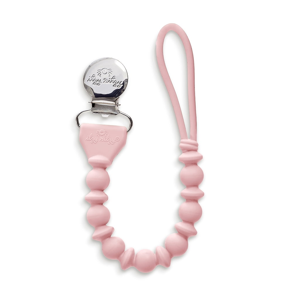 Itzy Paci Strap™ Beaded Pacifier Clip Pink