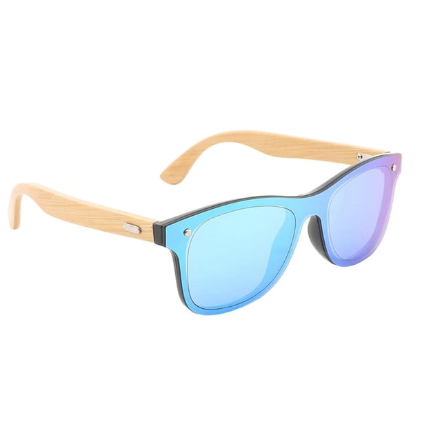 Gafas de sol deportivas unisex de madera de bambú, ligeras y elegantes Verde