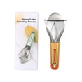 thumbnail image 4 of 3-in-1 Mango Slicer Tool Set - Stainless Steel Fruit Pulp Extractor for Easy Dicing & Serving, 4 of 5