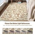 thumbnail image 6 of Lahome Decor 2'x5' Vintage Kitchen Rug, Washable Hallway Runner Rug, Indoor Soft Distressed Floral Runner Rug Non-Slip Backing for Entryway Farmhouse Bedroom Kids Playroom,Khaki, 6 of 9