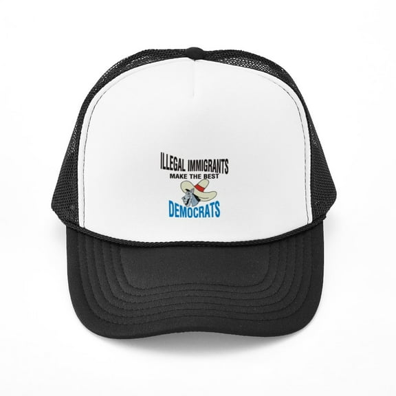 CafePress - Illegal Democrats - Adjustable Unisex Printed Trucker Hat with Mesh Back
