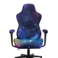 thumbnail image 3 of Whosucclay Galaxy Print Gaming Chair Cover with Armrest Covers 4 Pcs Stretch Racing Computer Chair Slipcover Set Rotating Desk Chairs Protector Cover for Pets, 3 of 8