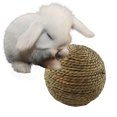 thumbnail image 4 of Small Pet Chewing Toy Natural Grass Ball for Teeth Cleaning Toys for Rabbit Cat Small Rodent, 4 of 4