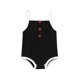 thumbnail image 1 of Gibobby Mameluco para niño Recién Nacido bebé niños niñas sólido mono ropa trajes(Negro, 18-24 Meses), 1 of 4