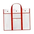 thumbnail image 2 of Abbracc Art Portfolio Bag Clear Painting Draw Board Handbag for Drawing Paper Paints Red, 2 of 9