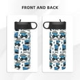 thumbnail image 3 of Yiaed Blue Excavator Print Water Bottle with Straw Lid, Stainless Steel Double Wall Insulated Water Bottle | Leak-Proof and Spill-Proof Water Bottle, 3 of 8