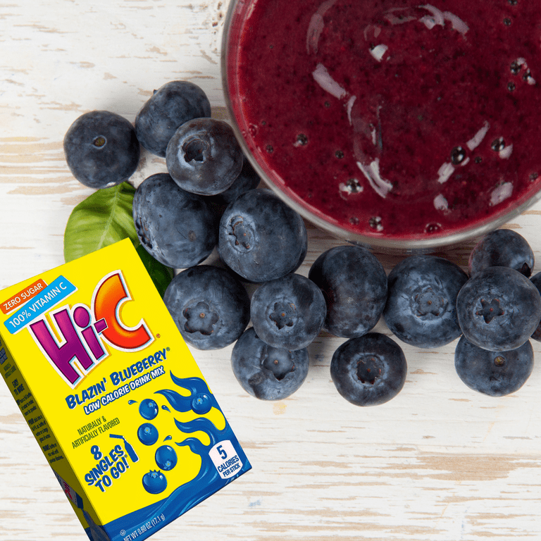 Hi-C Singles to Go Juice Packs, Blazin' Blueberry Flavor