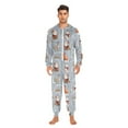 thumbnail image 6 of joogoo Reindeer Fox Snowman Christmas Unisex Adults Onesies Pajamas Jumpsuits L, 6 of 7