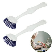 2 Pc Vegetable Cleaning Brush With Handle Fruit Veggie Scrubber Nylon Bristles
