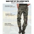 thumbnail image 4 of TRGPSG Cargo Pants for Men Straight Hiking Pants Work Travel Casual Pants with Multi Zipper Pockets(No Belt), 4 of 5