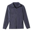 thumbnail image 3 of BiZtdJrK Polar Fleece Jackets for Women Fall Winter Long Sleeve Coats Solid Casual Zip Up Warm Jackets with Pockets Prime Today Navy L, 3 of 6