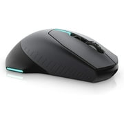 Alienware Wired/Wireless Gaming Mouse AW610M: 16000 DPI Optical Sensor - 350 Hour Rechargeable Battery Life - 7 Buttons - 3-ZONE Alienfx RGB Lighting