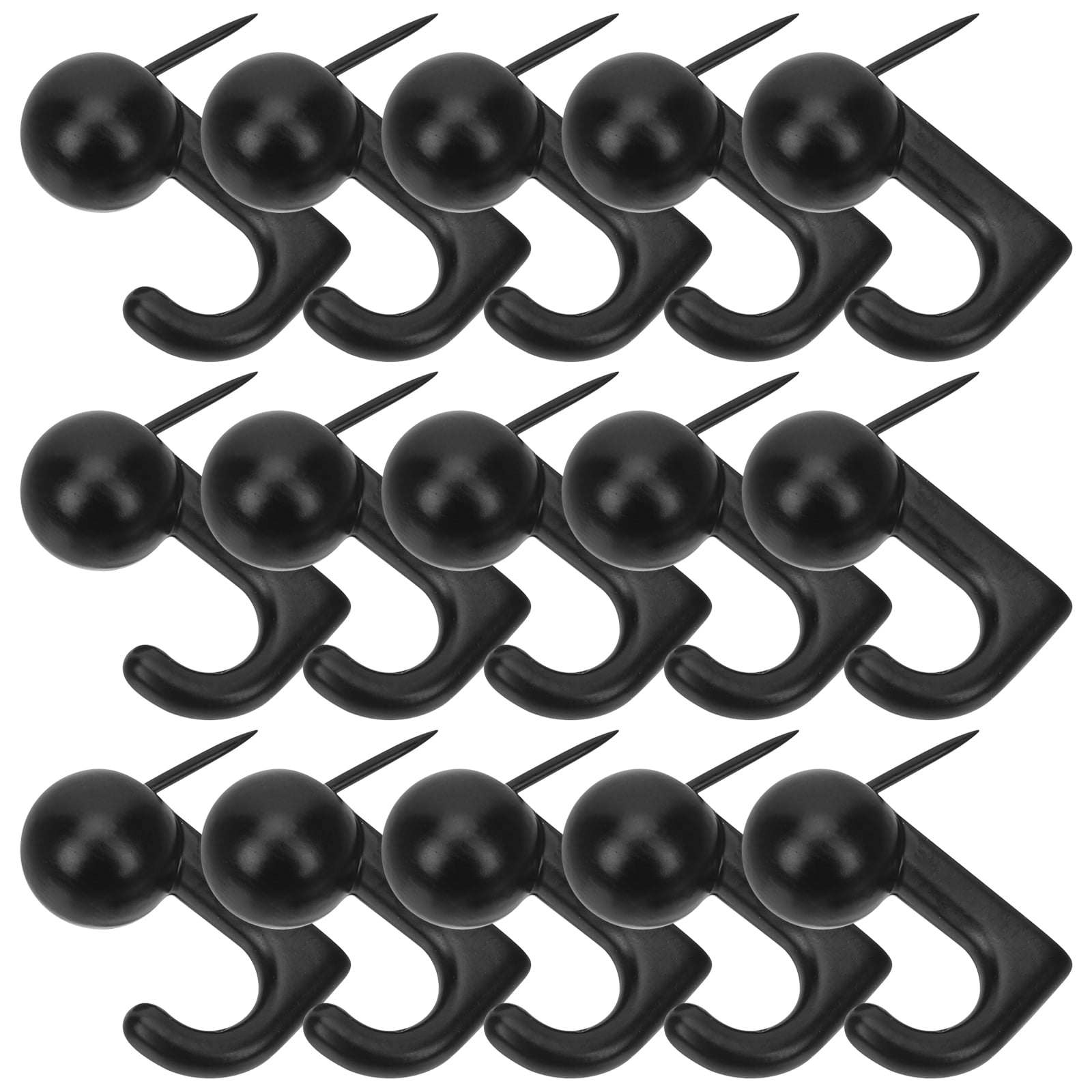 HONITANO Black Metal Picture Hanging Hooks 150 Pieces for Home, Office, and Art Display Use