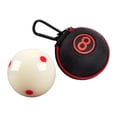thumbnail image 4 of Almencla Balle de Queue de Billard d'Entraînement avec Sac de Rangement Balle de Queue de Billard Légère avec 6 Points Rouges pour Jeux Pratique Sportive Sac de Rangement Rouge, 4 of 8