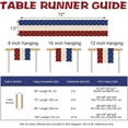 thumbnail image 3 of 4th of July Stars Dining Table Runner, Blue White Red Stripes Patriotic America Burlap Kitchen Decoration, American USA Indoor Outdoor Home Decor Party Supply 13.8 x 71 Inches, 3 of 6