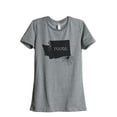 thumbnail image 1 of Thread Tank Home Roots State Washington WA Women's Relaxed Crewneck T-Shirt Tee Heather Grey Small, 1 of 4