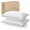 King (U.S. Standard), variant on (R) Goose  and Down Pillows  Size Set of 2, 3-Chamber Hybrid Bed Pillows with 750 Fill-Power Down Surrounded,    Cover, Medium Firm for  Sleepers(20x30 Inch)