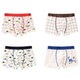 thumbnail image 6 of mgoYE Toddler Boy Boxer Briefs 4 Pairs of Little Kids Underwears Soft Cotton Potty Training Underwear|Red 12-16 Years, 6 of 6