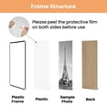 thumbnail image 6 of upsimples 5 Pack Poster Frames, 18 x 24 Plastic Picture Frame for Horizontal or Vertical Wall Mounting, Black, 6 of 9