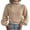 Khaki, variant on 50% Off Clear! asdoklhq Sweaters for Women Clearance $5.00,Women's Fashion Casual Lantern Long Sleeve Turtleneck Knitted Sweater Turtleneck Sweater