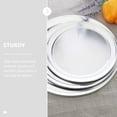 thumbnail image 4 of FUTUREORYY Redonda Para De Metal Plateada Con Material Estable Y Uso Profesional En Cocina, 4 of 8