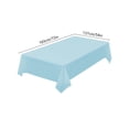 thumbnail image 4 of Linnome Rectangle Tablecloth Plastic Fiber 4 Colors Available 72x54 Inches Washable for Home Pub Restaurant Blue, 4 of 6