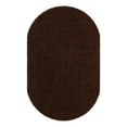 thumbnail image 4 of Unique Loom Solid Shag Collection Area Rug (5' 3" x 8' Oval Chocolate Brown), 4 of 7