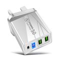 thumbnail image 2 of USB C Charger Block, 4-Port USB C Wall Charger Dual Port PD Plug Adapter+QC Double USB A adapter 36W Multiport Portable Charge for Phone 16/16 Pro/ 16 Pro Max/16 Plus/15/14/13/SE/12 Cube(White-UK), 2 of 3