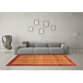 thumbnail image 3 of Ahgly Company Indoor Rectangle Abstract Orange Modern Area Rugs, 4' x 6', 3 of 4
