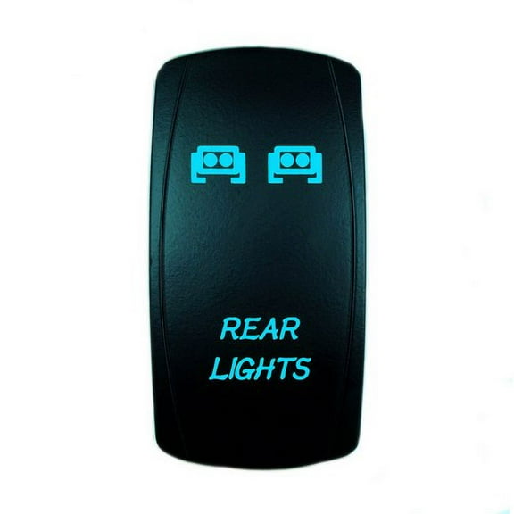 STV Motorsports Blue LED Laser Rocker Switch REAR LIGHTS